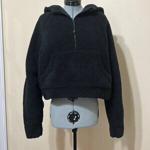 lululemon athletica Black Scuba Sherpa Fleece Sweatshirt Hoodie